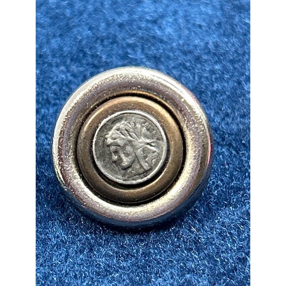 Vintage Republique Francaise Coin-Inspired Stud Earrings - Picture 4 of 5